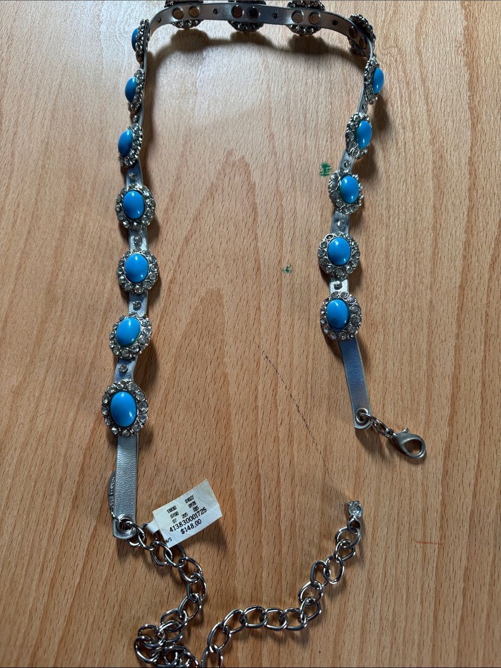 Cara Couture Turquoise Oval Stone Necklace